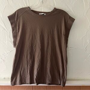 Zara Brown Short Sleeve Women's Tee